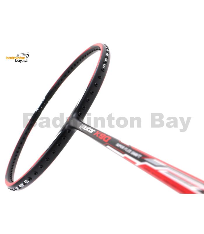 Flex Power Raptor X90 Black Red Badminton Racket 4U